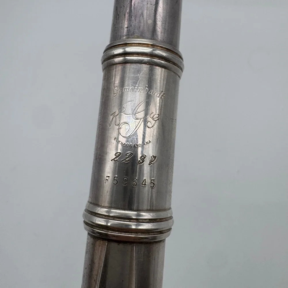 Gemeinhardt Flute 22SP Elkhart‎ Indiana Serial F59645 with Case Read!